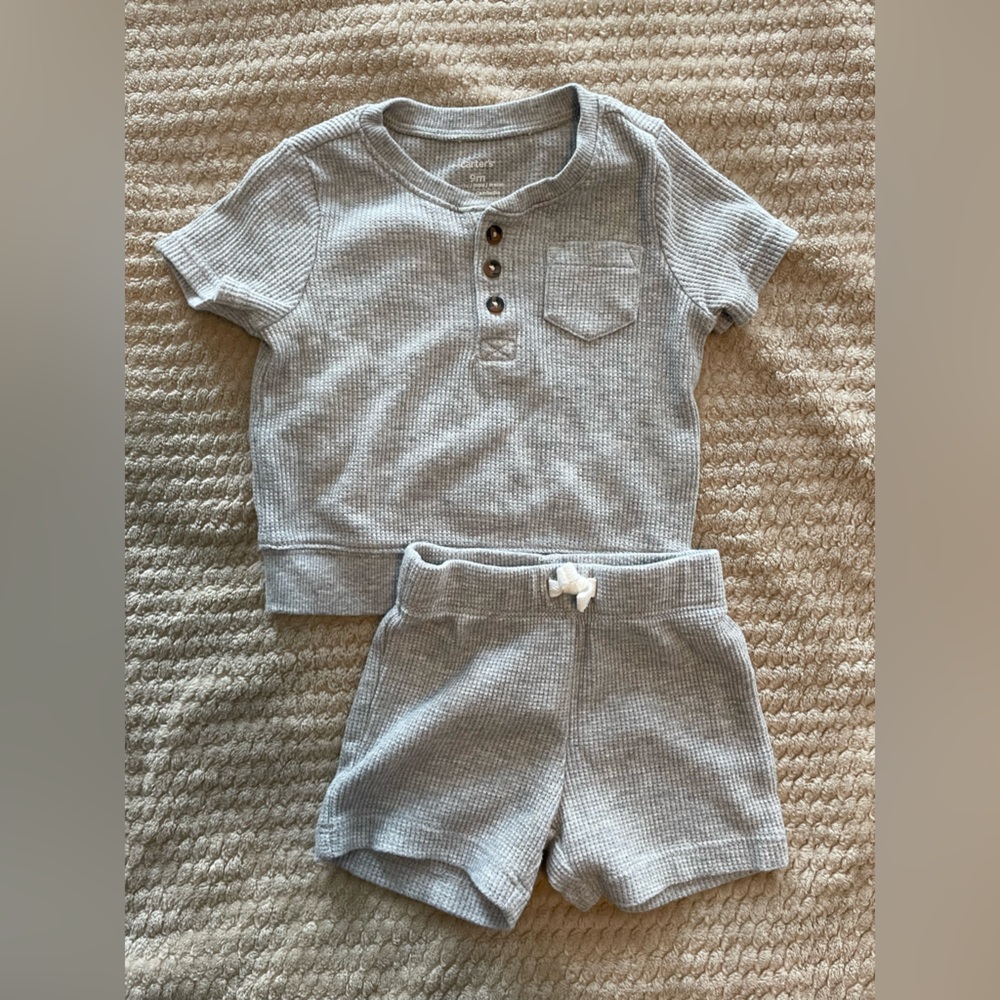 Carter's Gray Kids Matching Set